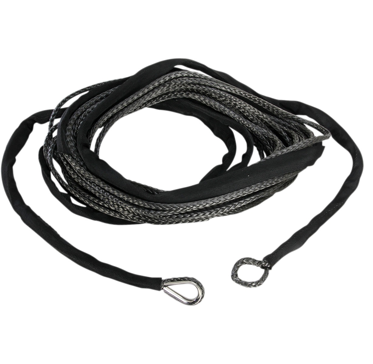 Syntetické lano Moose 6mm, 15,2m (čierne)