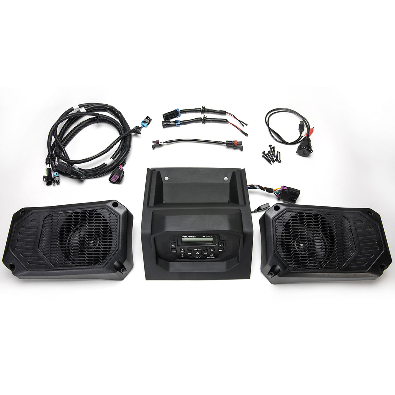 Audio systém AM/FM, Bluetooth® 160watt (RANGER XP 1000 18-22, CREW XP 1000 19-22, CREW 1000 20-22, 1000 20-22, XP KINETIC 23)