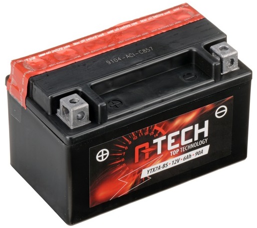 Batéria A-TECH 12V - YTX7A-BS (6AH, 90A) aktivovaná